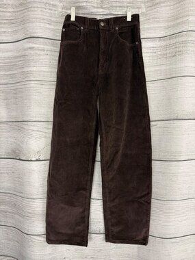 Madewell Brown Corduroy Balloon Pants Size 24